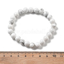 Natürliche Howlith Perlen Stretch-Armbänder&nbsp;BJEW-Q692-42-8mm