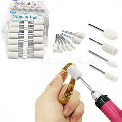60 Stück 12 Stile multifunktionale Kegel- und Säulenkopf-Polierbits aus Wollfilz&nbsp;FIND-FH0005-20