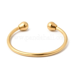 Bracelets manchettes en acier inoxydable 304&nbsp;BJEW-P387-02G