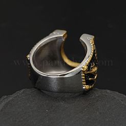 Fingerringe aus 304 Edelstahl mit Mikropflaster und Zirkonia&nbsp;FS-WG5ACE0-02