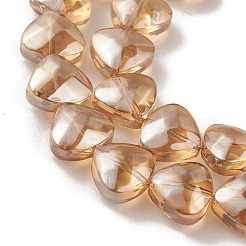 Brins de perles de verre de galvanoplastie transparentes&nbsp;LS-EGLA-P050-PL01