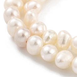 Brins de perles de culture d'eau douce naturelles&nbsp;PEAR-C003-17B