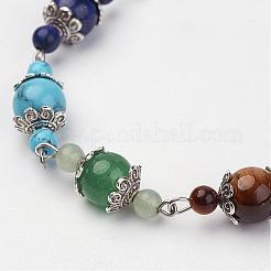 Bracciali gemma perline naturali e sintetici&nbsp;BJEW-P065-11