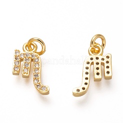 Pendentifs en laiton zircon cubique transparent&nbsp;ZIRC-P081-G10-RS