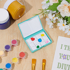 Boîte de boîtes de peinture aquarelle&nbsp;AJEW-WH0696-060B