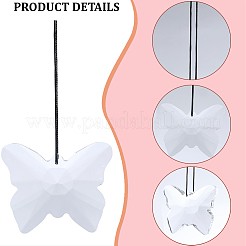 Attrape-soleil suspendu en verre en forme de papillon&nbsp;HJEW-WH20019-10B