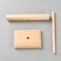 Présentoirs de bracelets en bois avec barre en T&nbsp;ODIS-WH0086-161A