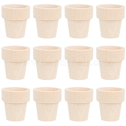 12 Stück Miniatur-Holzvase als Ornament&nbsp;DIY-GF0014-36