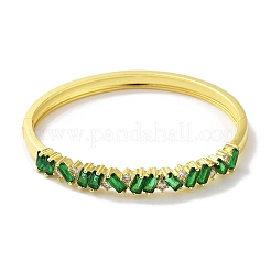 Bracelets à charnière en laiton avec zircone cubique transparente&nbsp;BJEW-Z061-06A