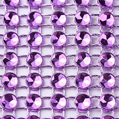 8 Reihe Plastik Strass Serviettenringe&nbsp;AJEW-D042-01A