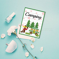 Stanzschablonen zum Thema „Camping“ aus Kohlenstoffstahl&nbsp;DIY-WH0309-2326