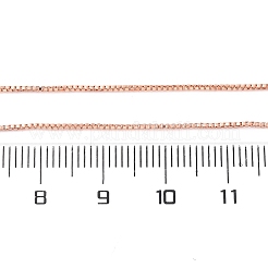 Fabricación de collares con cadena de caja de latón de 1 mm&nbsp;NJEW-D302-79RG