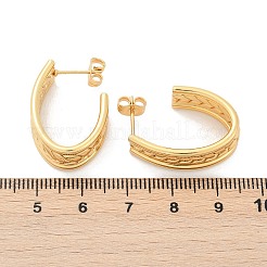 Boucles d'oreilles à tige en acier inoxydable 201&nbsp;EJEW-Q026-21G-B