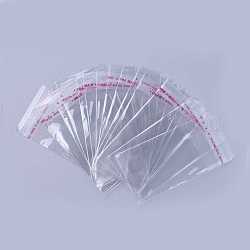 Clear Cellophane Bags, Bag Packing Plastic Bags Self Adhesive Seal, 8x4cm, Unilateral thickness: 0.035mm, Inner measure: 6x4cm