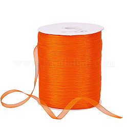 Organza Ribbon, Orange Red, 1/4 inch(6mm), 500yards/Roll(457.2m/Roll)