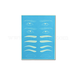 Microblading-Silikon-Augenbrauen-Tattoo-Übungshaut, Trainingshaut für Anfänger und erfahrene Tätowierer, Deep-Sky-blau, 19.5x14.5 cm