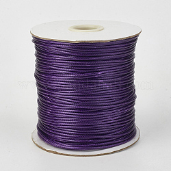 Экологически чистый корейский вощеный шнур из полиэстера, фиолетовые, 0.5 мм, около 169.51~174.98 ярда (155~160 м) / рулон