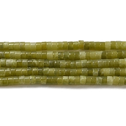 Jade de xinyi naturel / brins de perles de jade du sud de la Chine, disque, perles heishi, 3x2~2.5mm, Trou: 0.9mm, Environ 180~182 pcs/chapelet, 15.04~15.16'' (38.2~38.5 cm)