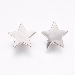 Alloy Rivet Studs, For Purse, Bags, Boots, Leather Crafts Decoration, Star, Platinum, 19x19x7mm