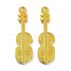 Pendente in lega,  cadmio& piombo libero, violino, oro, 26x7x2mm, Foro: 1.4 mm, circa 909pcs/1000g