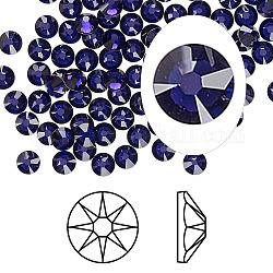 Cabujones de Diamante de imitación cristal austriaco, pasiones de cristal, Aluminio, Xirius rosa, 2088, 277 terciopelo _purple, 6.32~6.5mm