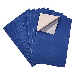 Paño de flocado de joyería, tela autoadhesiva, azul marino, 40x28.9~29 cm
