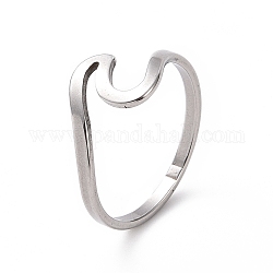 201 кольцо из нержавеющей стали для женщин, цвет нержавеющей стали, размер США 6 1/2 (16.9 мм)