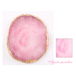 Imitación de resina de ágata paleta de colores, herramienta cosmética del arte del clavo del maquillaje, rosa, 10x9x1 cm