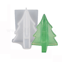 DIY-Weihnachtsbaum-Display-Silikonformen, Gießformen aus Harz, für UV-Harz, Handwerkliche Herstellung von Epoxidharz, weiß, 84x63x63 mm