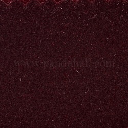 Tissu de flocage de bijoux, polyester, tissu autocollant, rectangle, brun, 29.5x20x0.07 cm