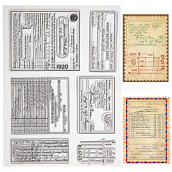 Timbri in silicone trasparente, per scrapbooking diy, album fotografico decorativo, fabbricazione di carte, parola, 160x110x2.5mm
