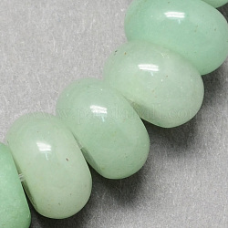 Chapelets de perles en aventurine vert naturel, rondelle, aigue-marine, 6x4mm, Trou: 1mm, Environ 99 pcs/chapelet, 15.7 pouce