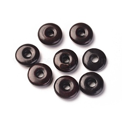 Natürliche Howlith Perlen, gefärbt, Flache Runde / Scheibe, Schwarz, 15x5 mm, Bohrung: 4 mm