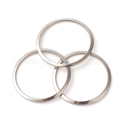 201 anelli di collegamento in acciaio inox, anello, colore acciaio inossidabile, 20x0.5mm, diametro interno: 17.5~18mm