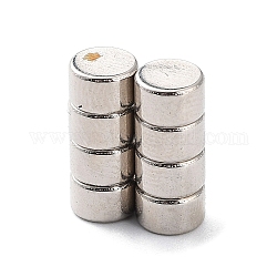 Flat Round Refrigerator Magnets, Office Magnets, Whiteboard Magnets, Durable Mini Magnets, Platinum, 5x3mm