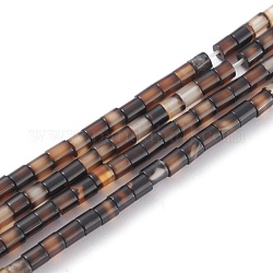 Filo di perline di agata naturale, colonna, tinto, 2x2mm, Foro: 0.8 mm, circa 154~160pcs/filo, 15.16~15.75 pollice (38.5~40 cm)