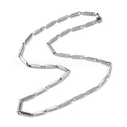201 collar de cadena de eslabones de flecha de acero inoxidable para hombres y mujeres., color acero inoxidable, 19.84 pulgada (50.4 cm)