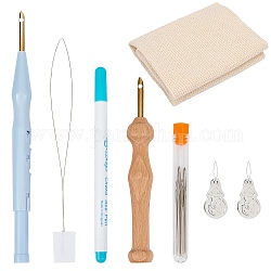 DIY Punch Needle Kits, with Needle Threaders and Aluminum Threader, for DIY Craft Stitching, 290x285x1mm