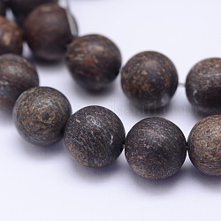 Natur Bronzit Perlen Stränge, matt, Runde, 10 mm, Bohrung: 1 mm, ca. 38 Stk. / Strang, 15.5 Zoll