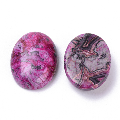 Natürliche Kräusel-Jaspis-Cabochons&nbsp;X-G-T062-20-1
