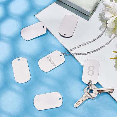 Ciondoli in alluminio bianco&nbsp;ALUM-BC0001-06P-1