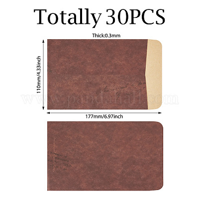 30 enveloppe en papier vierge&nbsp;AJEW-TA0002-32B-1