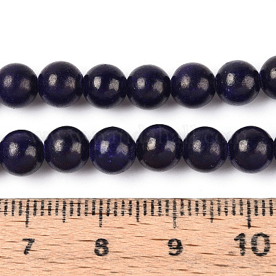 Gefärbte natürliche Mashan-Jade-Rundperlenstränge&nbsp;G-T139-6mm-67H-1