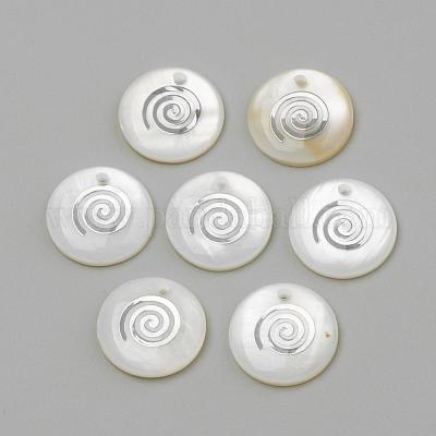 Pendenti guscio di acqua dolce&nbsp;SHEL-Q010-010P-1