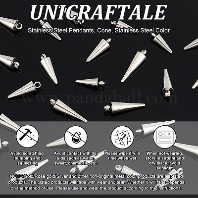 Shop Unicraftale 30Pcs 3 Style 201 Stainless Steel Charms for