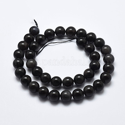 Natürliche Eis Obsidian Perlen Stränge&nbsp;X-G-A171-16-8mm-1