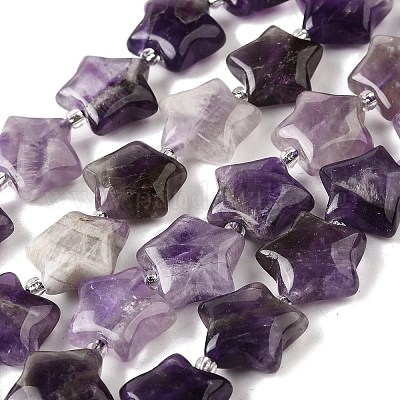 Natürliche Amethystquarzperlenstränge&nbsp;G-NH0005-030-1