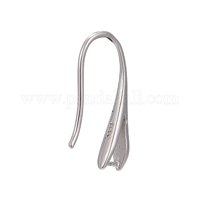 Wholesale Rhodium Plated 925 Sterling Silver Earring Hooks 