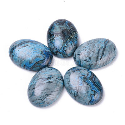 Natürliche Kräusel-Jaspis-Cabochons&nbsp;X-G-T062-22-1