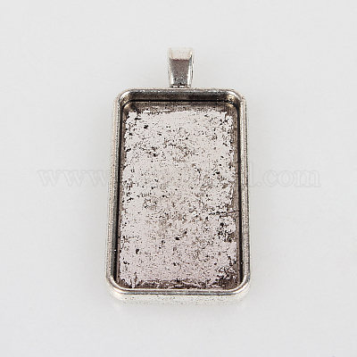 5 Styles Bezel Pendant Trays Cabochon Pendant Setting With